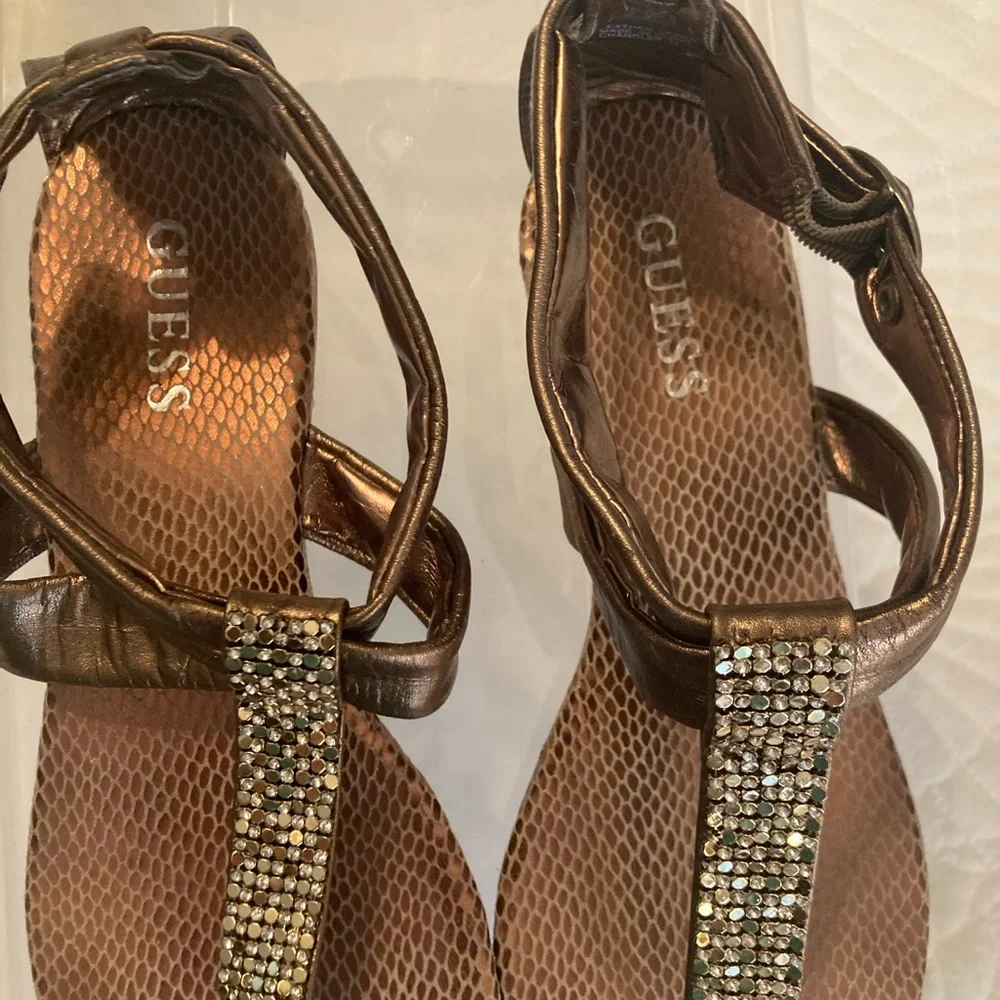 Guess sandals, Bronze 7.5 - Picture 2 of 7